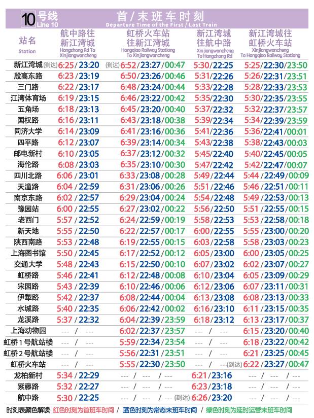 上海地铁3号线最新时刻表全面解析